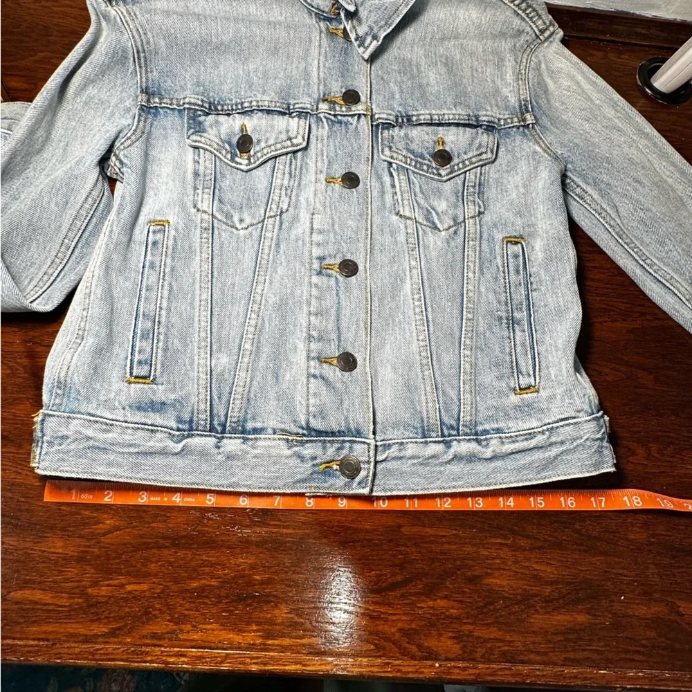 Wilfred Free Acid Wash Trucker Style Denim Jacket XXS Like New